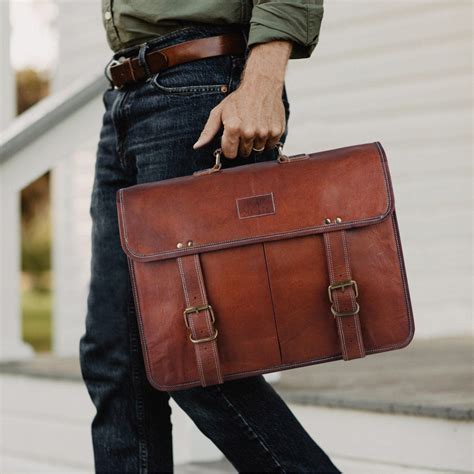 macy's leather bags for men.